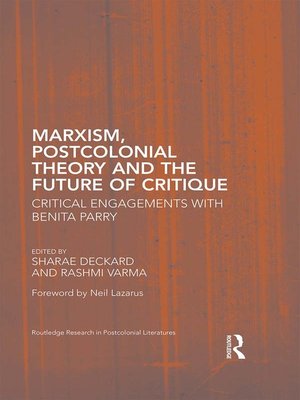 cover image of Marxism, Postcolonial Theory, and the Future of Critique